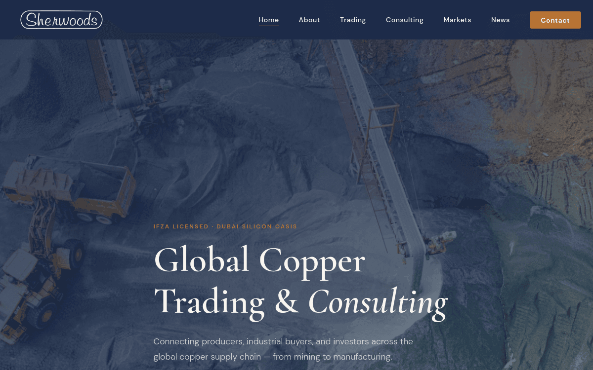 Sherwoods Resources website